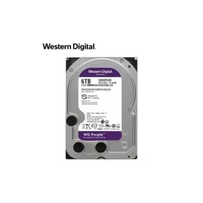 6 TB WD 3.5 PURPLE SATA3 5400RPM 64MB WD62PURZ 7/24 GUVENLIK (3 YIL RESMI DIST GARANTILI)  