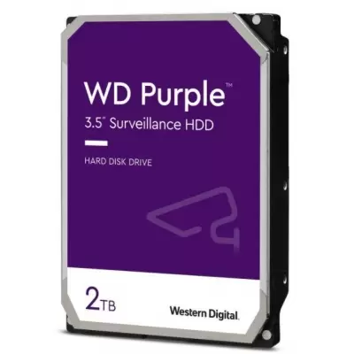 2 TB WD 3.5 PURPLE SATA3 5400RPM 64MB 7/24 GUVENLIK WD22PURZ (3 YIL RESMI DIST GARANTILI)  