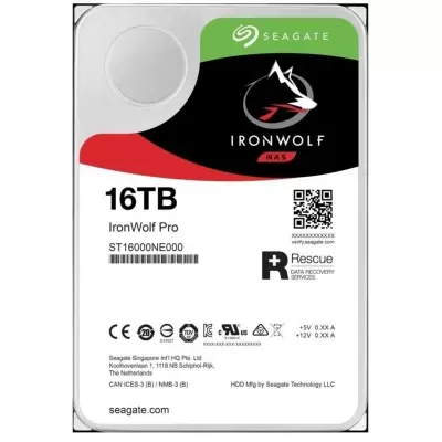 16 TB SEAGATE 3.5 IRONWOLF PRO SATA3 7200RPM 256MB ST16000NT001 (RESMI DIST GARANTILI)  