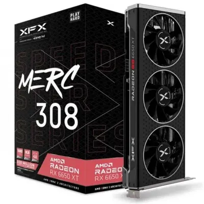 XFX AMD RADEON RX 6650XT SPEEDSTER MERC 308 8GB GDDR6 128BIT 3XDP 1XHDMI DX12 EKRAN KARTI  