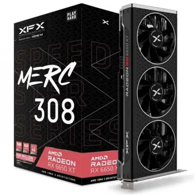 XFX AMD RADEON RX 6650XT SPEEDSTER MERC 308 8GB GDDR6 128BIT 3XDP 1XHDMI DX12 EKRAN KARTI 