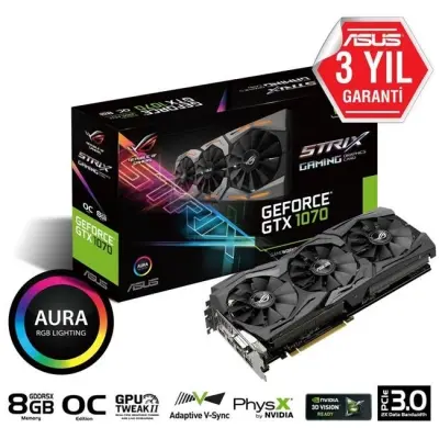 ASUS STRIX GTX1070 OC 8GB GDDR5 256B DVI 2HDMI 2DP 