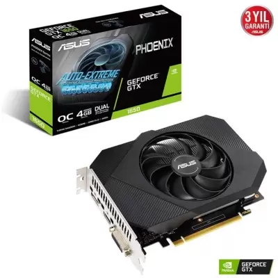 ASUS GEFORCE PH-GTX1650-O4GD6-P 4GB GDDR6 128BIT 1XHDMI 1XDP 1XDVI EKRAN KARTI  