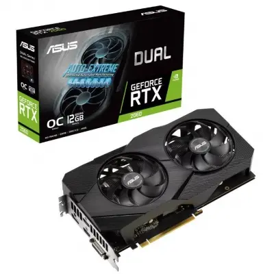 ASUS DUAL RTX2060-O12G EVO 12GB DDR6 192B 2XHDMI 1XDP 1XDVI 