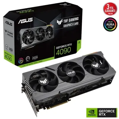 ASUS GEFORCE TUF-RTX4090-O24G-GAMING 24GB GDDR6 384BIT 2XHDMI 3XDP EKRAN KARTI  