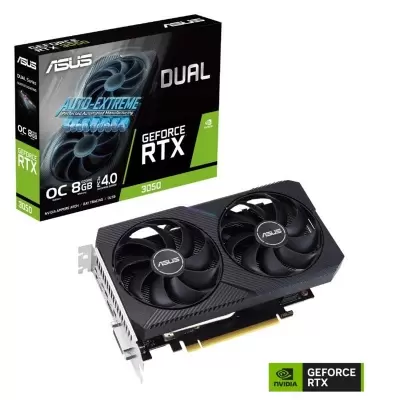 ASUS GEFORCE DUAL-RTX3050-O8G V2 8GB GDDR6 128BIT 1XHDMI 3XDP 1XDVI EKRAN KARTI  