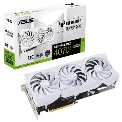 ASUS GEFORCE TUF-RTX4070TIS-O16G-WHITE 16GB GDDR6X 256BIT 2XHDMI 3XDP EKRAN KARTI  