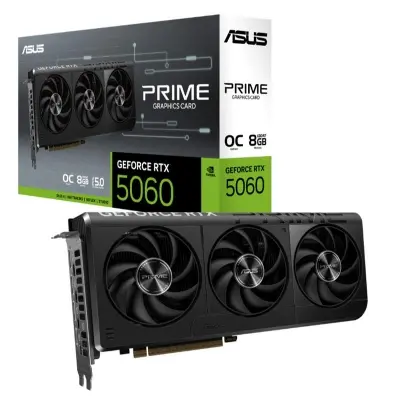 ASUS GEFORCE PRIME-RTX5060-O8G 8GB GDDDR7 128BIT 1XHDMI 3XDP EKRAN KARTI 