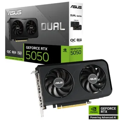 ASUS GEFORCE DUAL-RTX5050-O8G 8GB GDDR6 128BIT 1XHDMI 3XDP EKRAN KARTI 