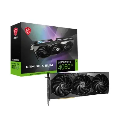 MSI GEFORCE RTX4060TI GAMING X SLIM 16G 16GB GDDR6 128BIT 1XHDMI 3DP EKRAN KARTI  