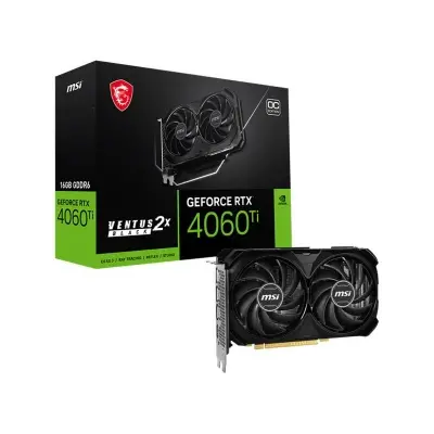 MSI GEFORCE RTX4060TI VENTUS 2X BLACK 16G OC GDDR6 128BIT 1XHDMI 3XDP EKRAN KARTI  