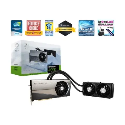 MSI GEFORCE RTX4090 SUPRIM LIQUID X 24G 24GB GDDR6X 1XHDMI 3XDP EKRAN KARTI  