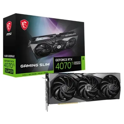 MSI GEFORCE RTX4070TI SUPER 16G GAMING X SLIM 16GB GDDR6X 256BIT 1XHDMI 3DP EKRAN KARTI  