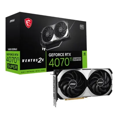 MSI GEFORCE RTX4070TI SUPER 16G VENTUS 2X OC 16GB GDDR6X 256BIT 1XHDMI 3DP EKRAN KARTI  