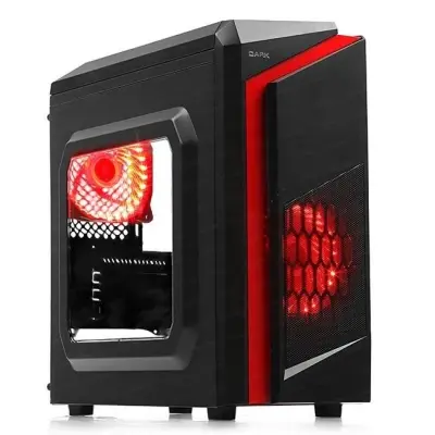 DARKI F40 2xRED LED PENC.GAMING USB3.0 SİYAH 400W 