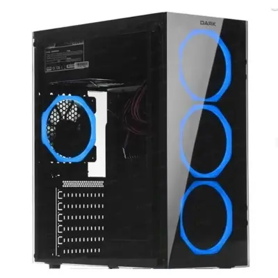 DARK SPIRIT 4X12CM FAN MAVİ LED PENC. GAMING 500W 