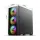 IZOLY AX6 ARGB CYBERPUNK 4X14CM FULL GLASS 700W KUMANDALI FAN KONTROLLÜ SİYAH KASA 