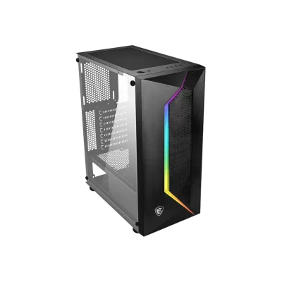 MSI MAG VAMPIRIC 100L TEMPERLI CAM 1X120MM PSU YOK GAMING SİYAH KASA