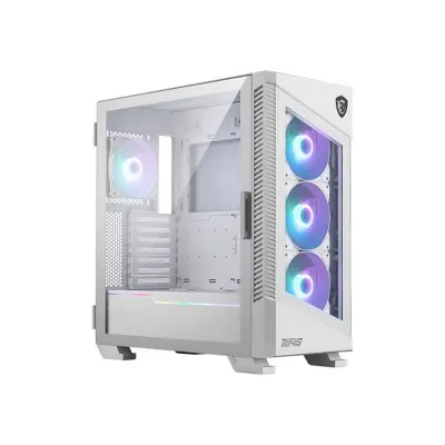 MSI MPG VELOX 100R WHITE TEMPERLİ CAM ARGB PSU YOK 3X120MM 1X120MM FAN GAMING BİLGİSAYAR KASASI
