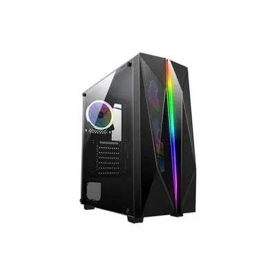 RAMPAGE SHAKE TEMP.CAM 4*12cm RGB FAN 80 PLUS 600W 