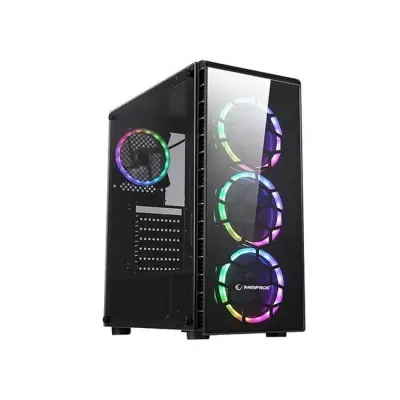 RAMPAGE RAIDER 4X120CM 5 RENK FAN GAMING PSU YOK 