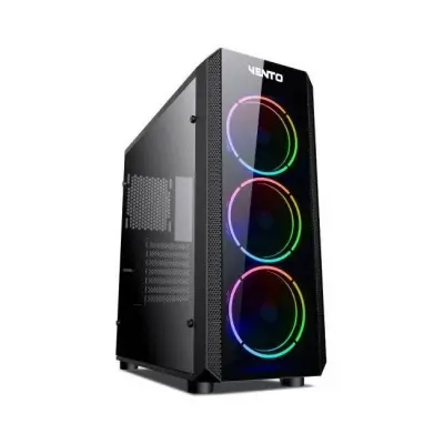 VENTO VG04F 500W 6X120MM RGB FAN USB 3.0 GAMING SİYAH KASA 