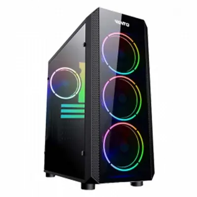 VENTO VG04F 600W 6X120MM RGB FAN USB 3.0 GAMING SİYAH KASA 