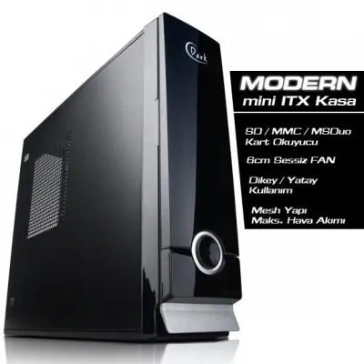 DARK MODERN YATAY/DIKEY MINI-ATX SIYAH KASA 150W  