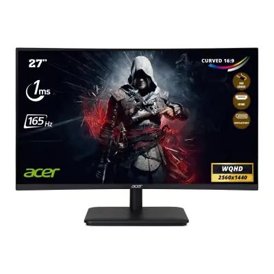 27 ACER ED270U QHD UM.HE0EE.P10 1MS 165HZ HDMI+DP CURVED MONITOR 