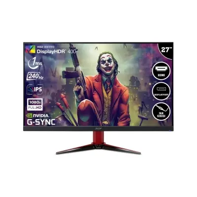 27 ACER VG272X FHD UM.HV2EE.X01 1MS 240HZ IPS HDMI+DP MONITOR 