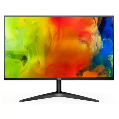 23.6 AOC 24B1H 5MS 60MHZ 1XVGA 1XHDMI FHD 1920X1080 FLICKER-FREE DÜŞÜK MAVİ IŞIK ÇERÇEVESİZ SİYAH  