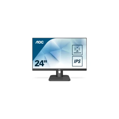 23.8 AOC 24E1Q IPS 5MS 60MHZ 1XVGA 1XHDMI 1XDP FHD 1920X1080 HOPARLÖR ÇERÇEVESİZ VESA SİYAH  