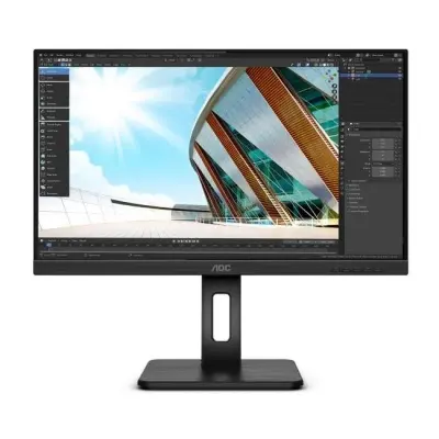 27 AOC U27P2 IPS 4MS 60MHZ 4K HDMI DP 4XUSB3.2 HOPARLÖR ÇERÇEVESİZ PIVOT VESA SİYAH  