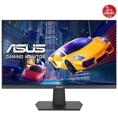 23.8 ASUS VA24EHF IPS 1MS 100MHZ 1XHDMI FHD 1920X1080 FREESYNC EYECARE FLICKER-FREE ÇERÇEVESİZ VESA SİYAH  