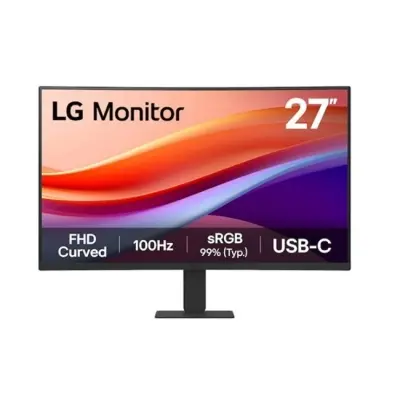 27 LG 27U421A-B VA 5MS 100HZ USB-C HDMI FHD 1920X1080 CURVED VESA SIYAH 