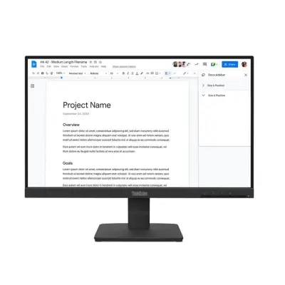 21.5 LENOVO S22-4E THINKVISION 64CBKAT6TK FHD 4MS 100HZ HDMI+VGA WLED MONITOR (3 YIL GARANTİ)  