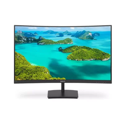 24 PHILIPS 241E1SC/00 4MS 75MHZ 1XVGA 1XHDMI FHD 1920X1080 FREESYNC CURVED VESA SİYAH  