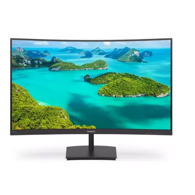 27 PHILIPS 271E1SCA/00 4MS 75MHZ 1XVGA 1XHDMI FHD 1920X1080 HOPARLÖR FREESYNC FLICKER-FREE CURVED VESA SİYAH  