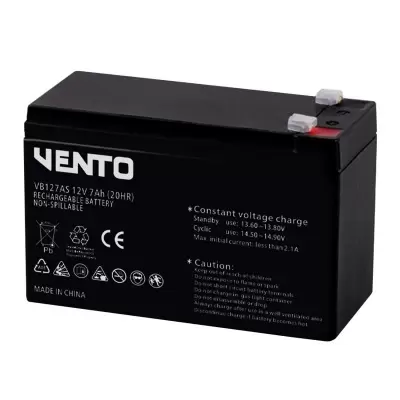 VENTO VB127AS 12V 7AH BAKIMSIZ KURU AKÜ  