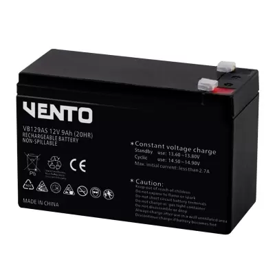 VENTO VB129AS 12V 9AH BAKIMSIZ KURU AKÜ  