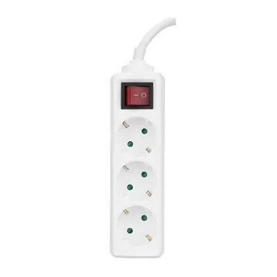 PHILIPS SPS1030A/51 2M TAM BAKIR KABLOLU 3LU COCUK KORUMALI BEYAZ PRIZ COKLAYICI 