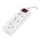 PHILIPS SPS1030A/51 2M TAM BAKIR KABLOLU 3LU COCUK KORUMALI BEYAZ PRIZ COKLAYICI