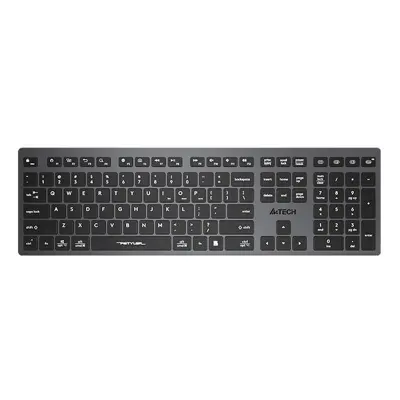 A4 TECH FBX50C SİYAH BLUETOOTH+2.4G NANO MM ŞARJ EDİLEBİLİR KABLOSUZ KLAVYE  