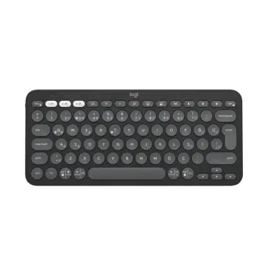 LOGITECH K380S PEBBLE KEYS 2 ÇOKLU CİHAZ ÖZELLİKLİ BLUETOOTH TÜRKÇE Q KLAVYE GRİ 920-011859  