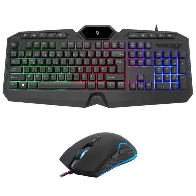 FRISBY FK-4865QU USB Q TR MM SİYAH KABLOLU GAMING KLAVYE MOUSE SET  