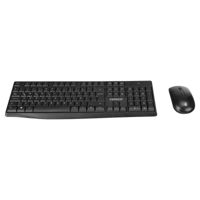 EVEREST KM-7500 SİYAH KABLOSUZ Q MULTİMEDYA KLAVYE MOUSE SET  