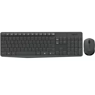 LOGITECH MK235 Q TR KABLOSUZ KLAVYE MOUSE SET GRİ 920-007925  