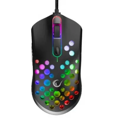 RAMPAGE SMX-R66 ROCKET SIYAH RGB GAMING MOUSE  