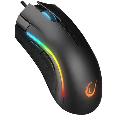 RAMPAGE SMX-R125 CINDER SİYAH-RGB IŞIKLI USB 24000DPI 7 MAKRO TUŞLU KABLOLU GAMING MOUSE 