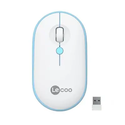 LENOVO LECOO USB OPTİK KABLOSUZ MOUSE BEYAZ-MAVİ WS212-BM 